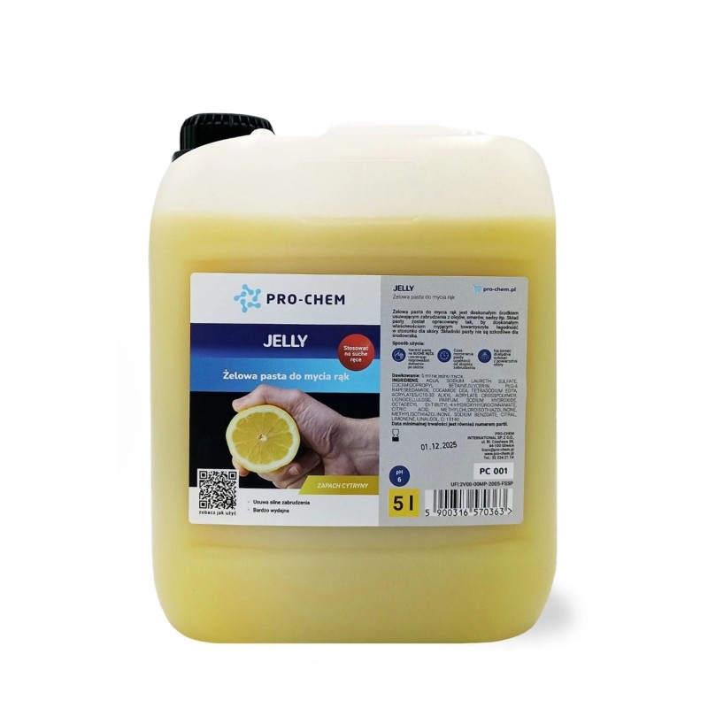 JELLY - pasta żelowa o zapachu cytrynowym - 5l PC001-5
