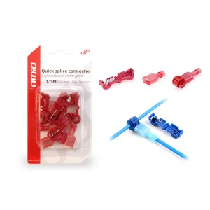 Szybkozłączki elektryczne/ T-Type Quick Connect Connector 0`5-1mm2 10A 5szt blister 02343