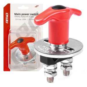 Główny wyłącznik prądu` Hebel akumulatora / Main power swicth 12/24V max 200A peak 500A 03024