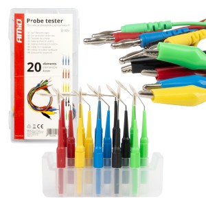 Zestaw przewodów pomiarowych 20 el 04274