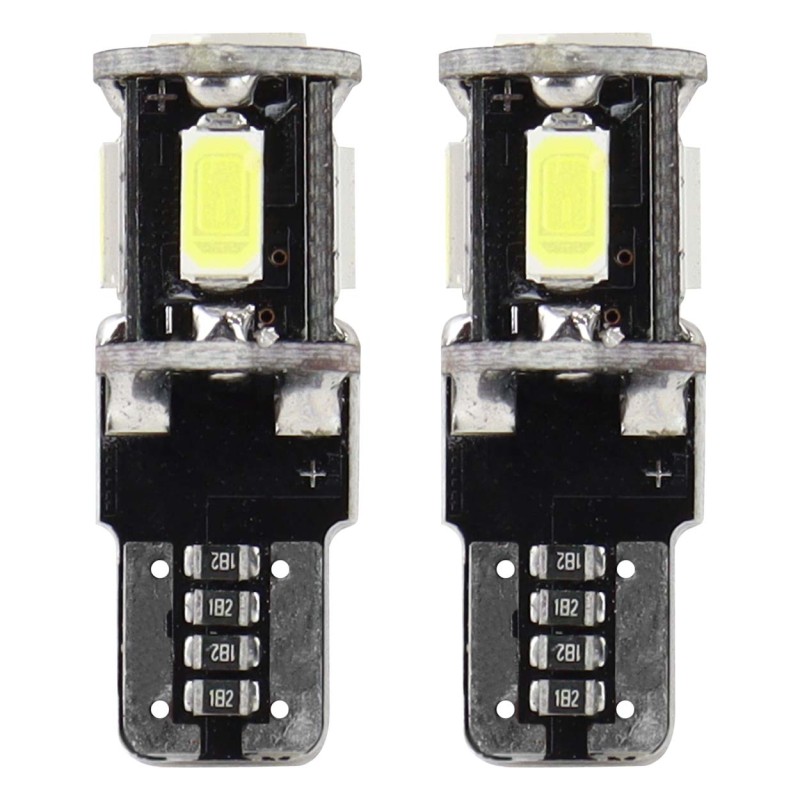 Żarówki LED CANBUS 5 SMD 5730 T10 W5W White 01628