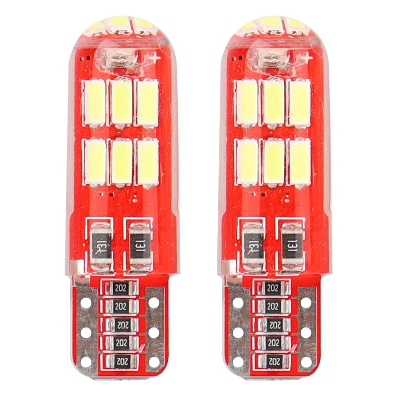 Żarówki LED CANBUS 15SMD 4014 T10e W5W SILCA White 12V 01443