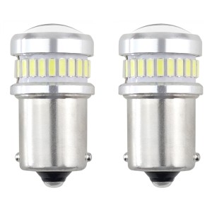 Żarówki LED CANBUS 3014 24SMD + 3030 6SMD 1156BA15S P21W R10W R5W White 12V/24V 02448
