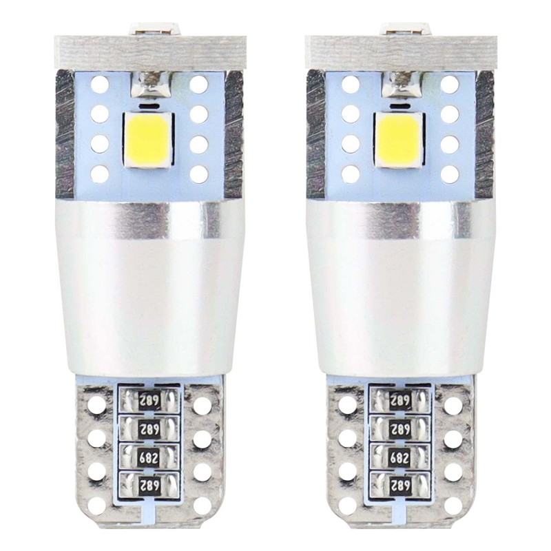 Żarówki LED CANBUS 3SMD 2835 T10e W5W ALU White12V/24V 01637