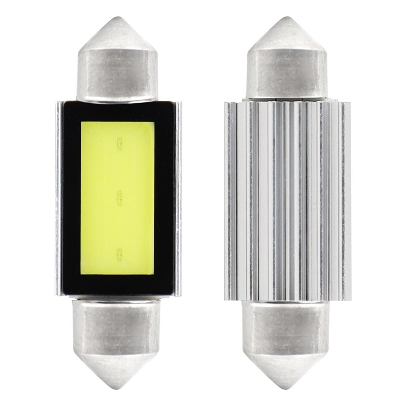 Żarówki LED CANBUS COB3 Festoon C5W C10W C3W 39mm White 12V 01640