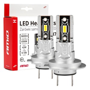Żarówki samochodowe LED / Headlight H-series mini max 42W H7 03332