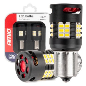 Żarówki LED / LED CANBUS PRO series 1156 BA15S P21WR10W R5W 24x3020 SMD FAN White 12V/24V 03721