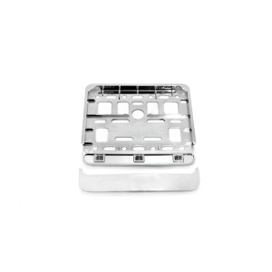 Ramka tablicy rejestracyjnej motorower CHROM / Scooter licence plate frame CHROME 01168