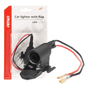 Gniazdo zapalniczki samochodowej z klapką 12V 24V  04128