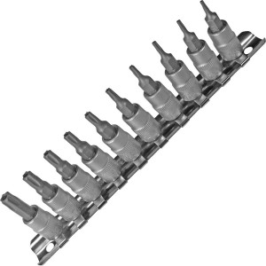 Nasadki Torx z otworem  T7-T40` 10 szt. C.1004/2