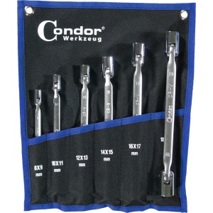 Klucze nasadowe przegubowe  8-19 mm` 6 szt. C.132/6