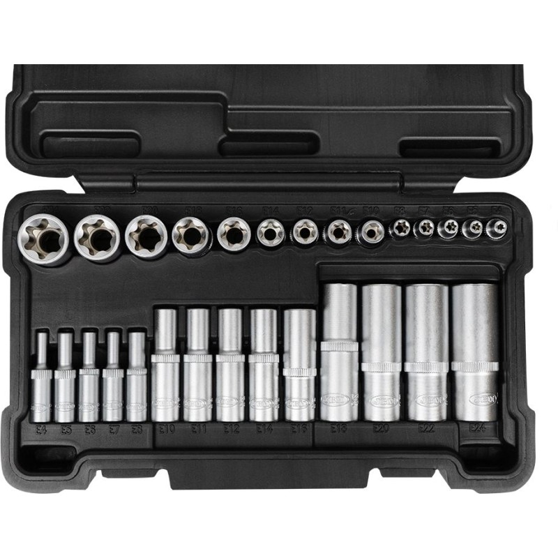 Nasadki Torx E4-E24` 28 szt D.54141