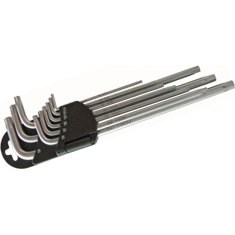 Klucze Torx Plus 5-kątne z otworem TS10-TS50` 9 szt. C.1121/5