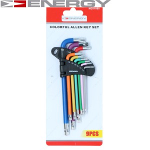 KLUCZE TORX 9 ELEMENTÓW KOLOROWE NE01060