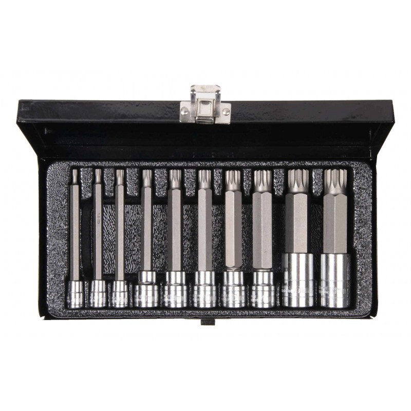 Zestaw nasadek spline M4-M18 długie MGS01910B