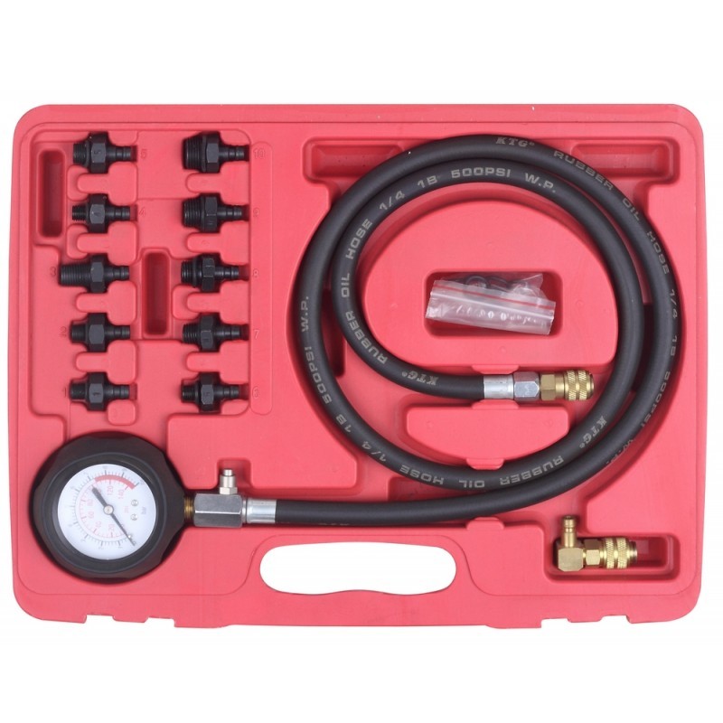 Miernik ciśnienia oleju +końcówki 0-8 BAR MGS01576