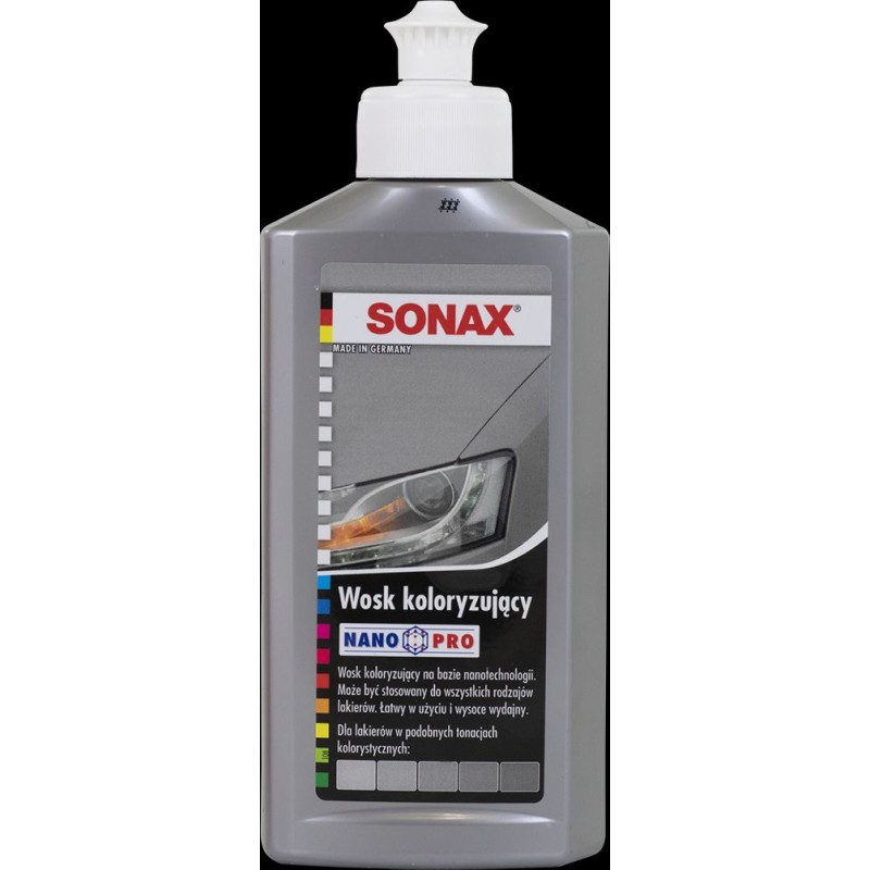 SONAX WOSK KOLORYZUJĄCY NANOPRO SREBRNY 250ML SC-S296341