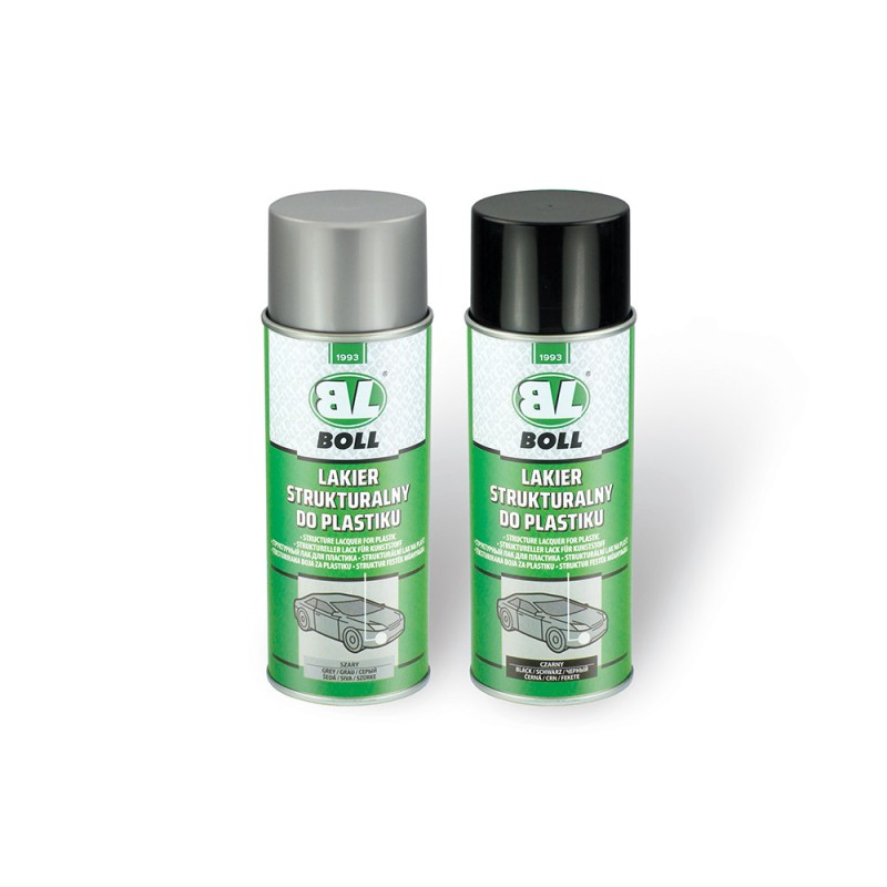 LAKIER STRUKTURALNY DO PLASTIKU CZARNY 400ml SPRAY /BOLL/  001400
