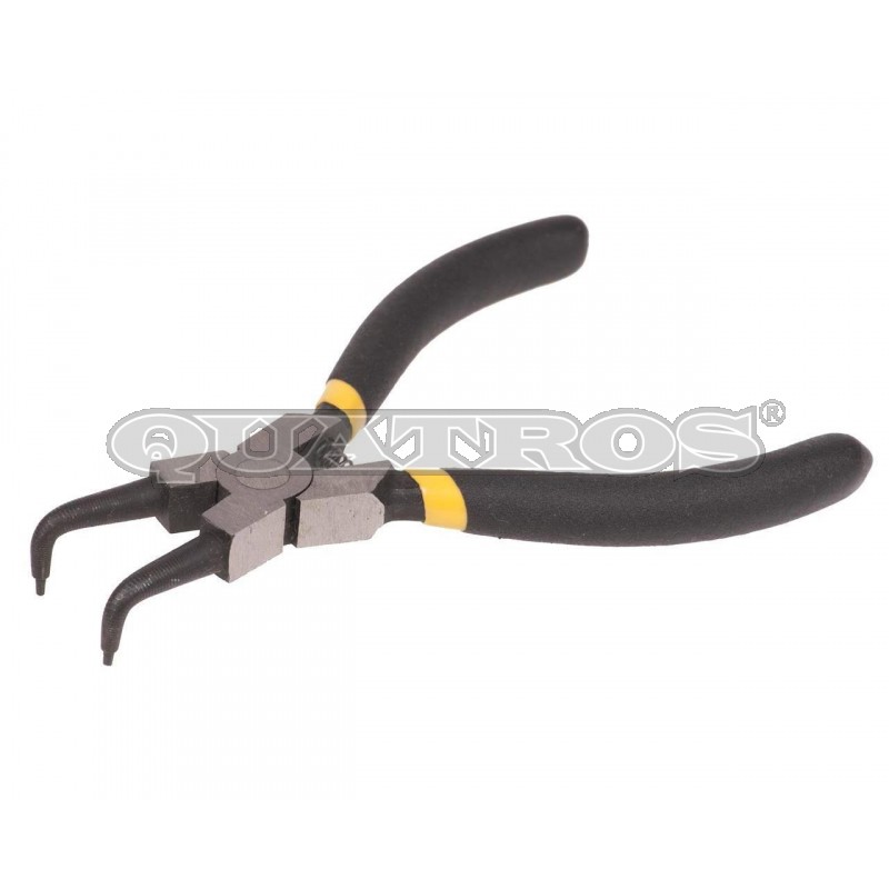 Szczypce do pierścieni Seegera 9` wewnętrzne wygięte QS53010