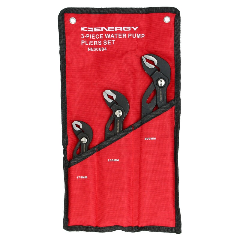 Szczypce nastawne z blokadą - zestaw 3 el. NE00684