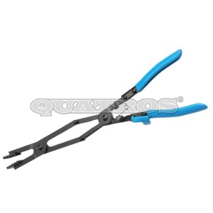 Szczypce do opasek wydłużone z podwójnym przegubem QS24113