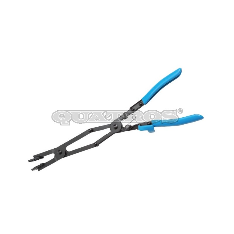 Szczypce do opasek wydłużone z podwójnym przegubem QS24113