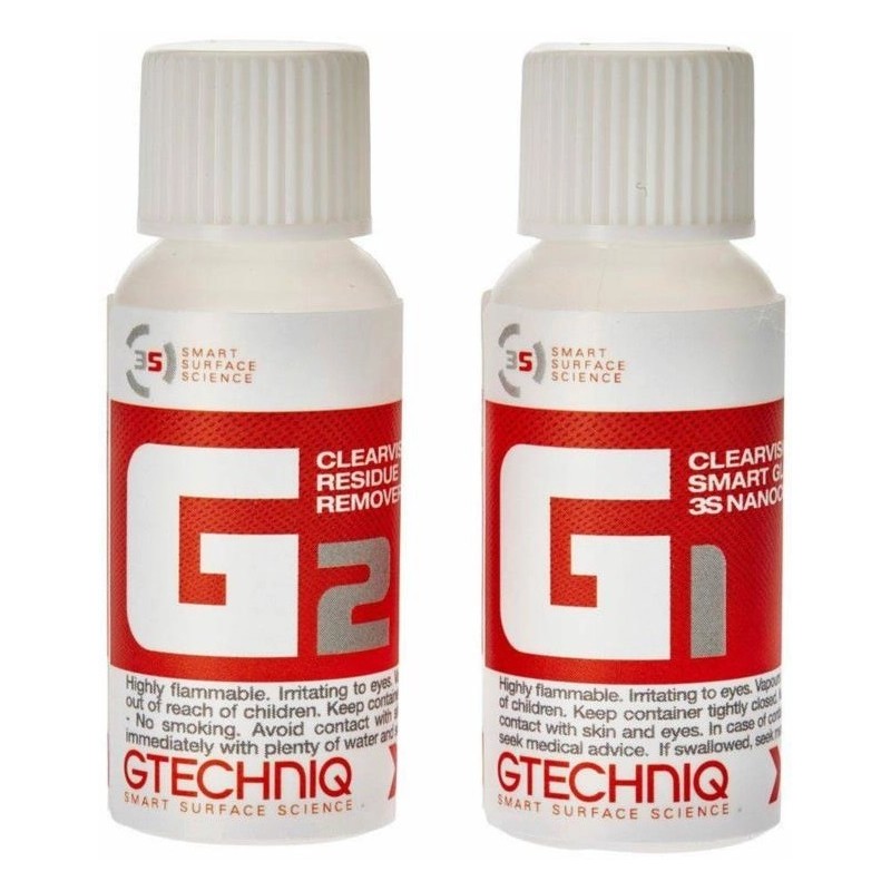 GTECHNIQ G1 + G2 ClearVision Smart Glass powłoka zabezpieczająca do szyb 2x15ml GTE000008