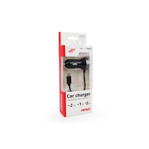 Ładowarka samochodowa / Phone charger 12/24V Micro C + 2x USB 2.4A PCH PRO-3 02058