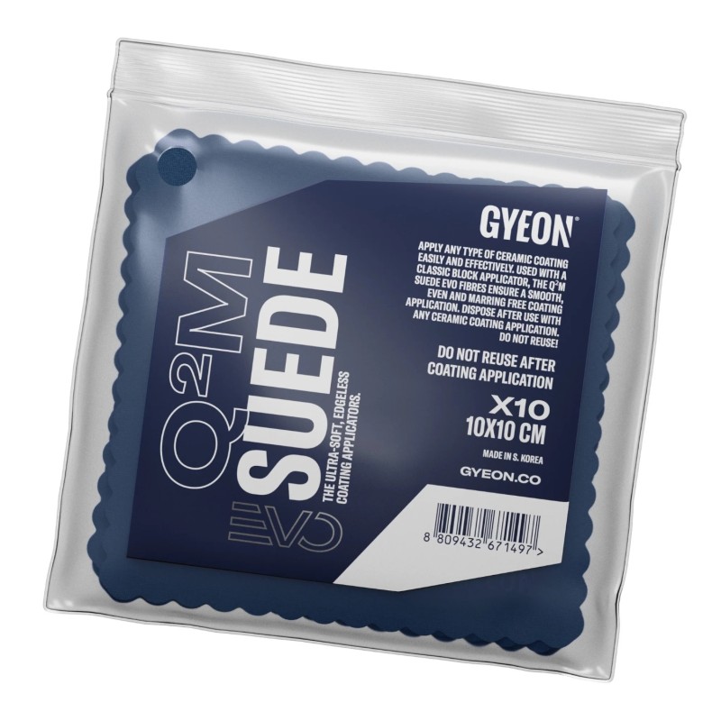 GYEON Q2M Suede EVO - Bezkrawędziowa mikrofirba do powłok 10x10cm 1 sztuka GYE000226
