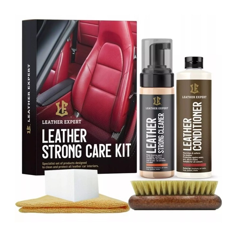 Leather Expert Strong Care Kit – zestaw do czyszczenia i konserwacji skóry LEA000031