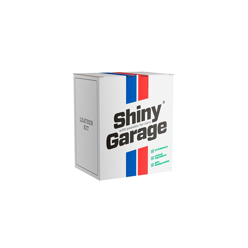 Shiny Garage Leather Kit Soft – zestaw do czyszczenia i zabezpieczenia tapicerki skórzanej SG110177