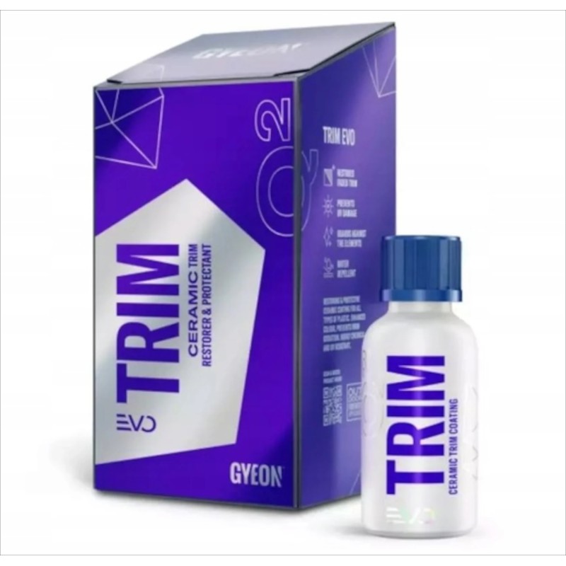 GYEON Q2 Trim EVO 30ml - powłoka kwarcowa` która odnawia i chroni zewnętrzne elementy plastikowe GYE000238