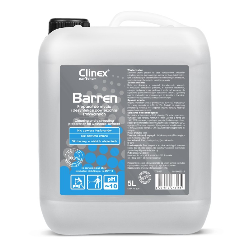 CLINEX BARREN DO KONCENTRAT BIO/GRZYBOBÓJCZY 5L  77-636
