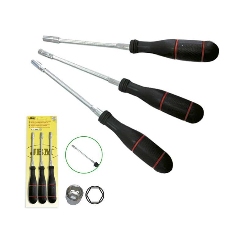 Wkrętaki nasadowe 6-8 mm` 3 szt. D.52169