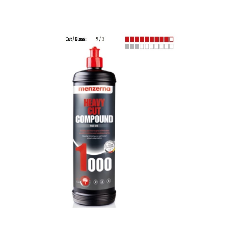 Menzerna 1000 Heavy Cut Compound - mocno ścierna pasta polerska 250ml MEN000036