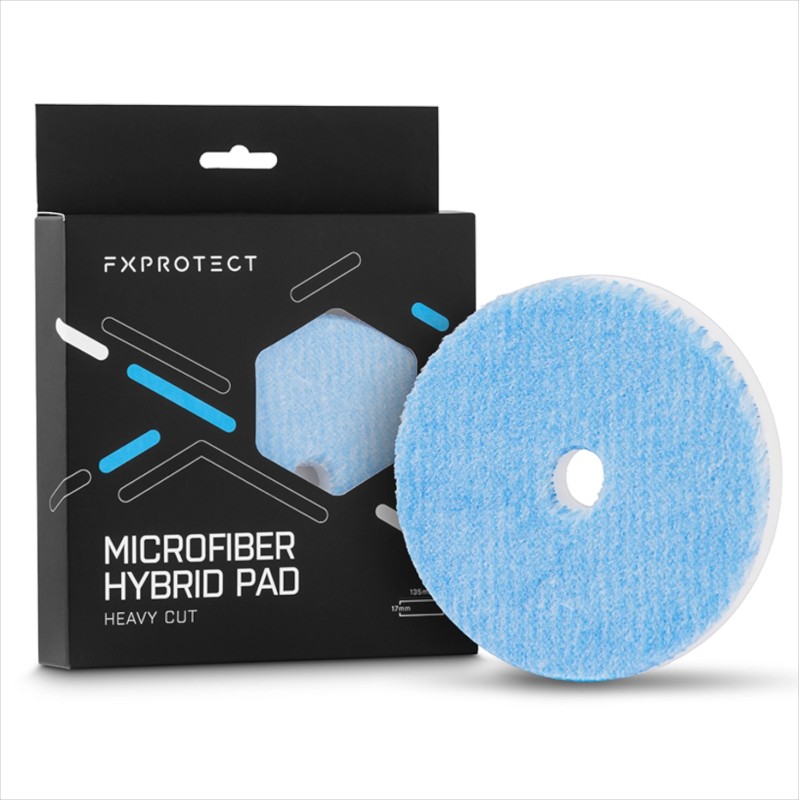 FX PROTECT Microfiber Hybrid Pad - Heavy Cut - Mocno tnący pad polerski 135mm FX000129