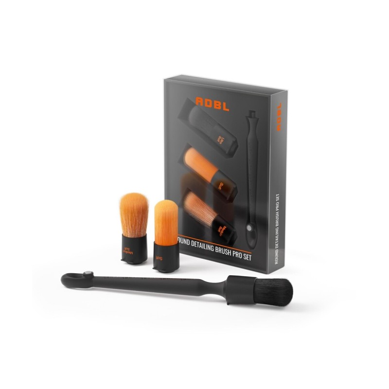 ADBL PĘDZLE DETAILINGOWE RĄCZKA + WYMIENNE KOŃCÓWKI ROUND DETAILING BRUSH PRO SET  ADB000492