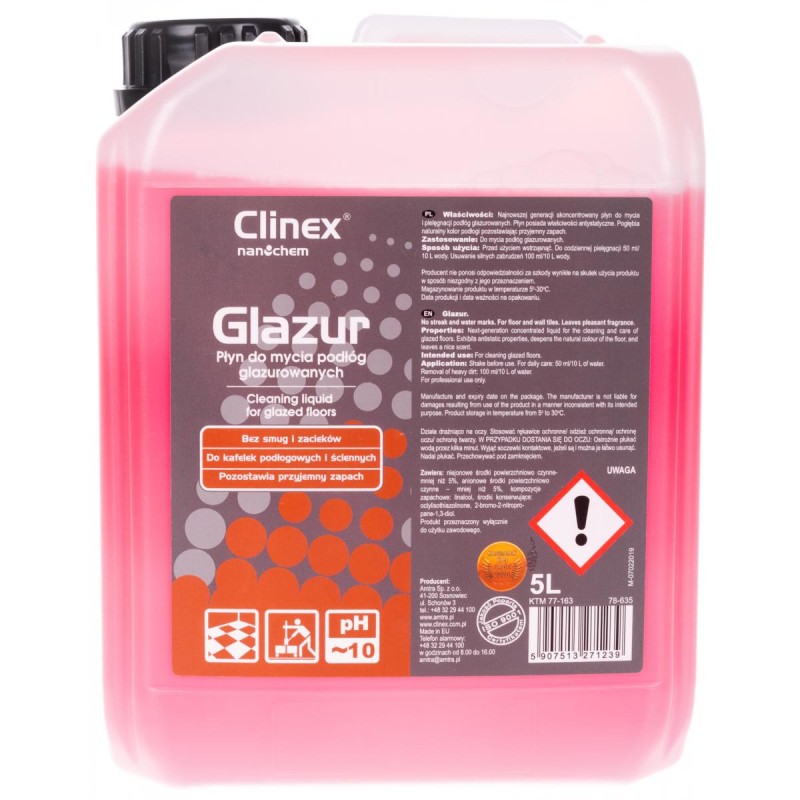 Clinex Glazur-Płyn do mycia podłóg glazurowanych 5L 77-163