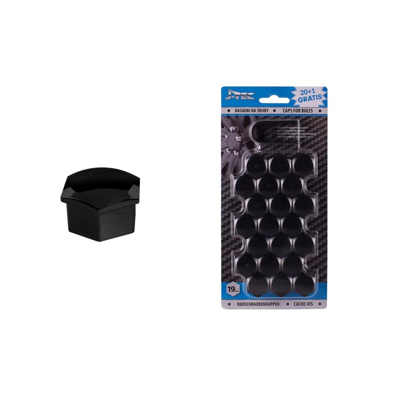 Nasadki na śruby/Caps for bolts 19 mm czarne/black G21305
