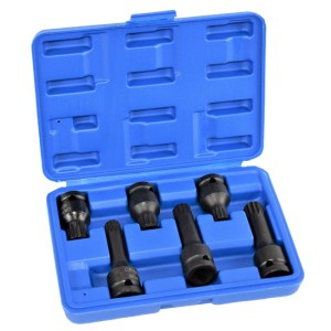Zestaw nasadek udarowych spline m14`16`18 długie i krótkie 6szt MGS13097