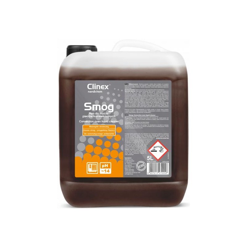 CLINEX SMOG - płyn do mycia wędzarni i pieców - 5L 77-022