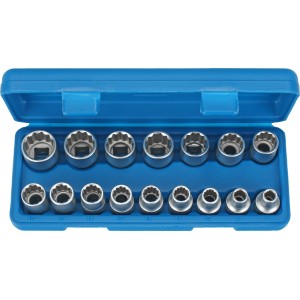 Nasadki 12-kątne` 8-24 mm` 1/2`` 16 szt C.1016-12K