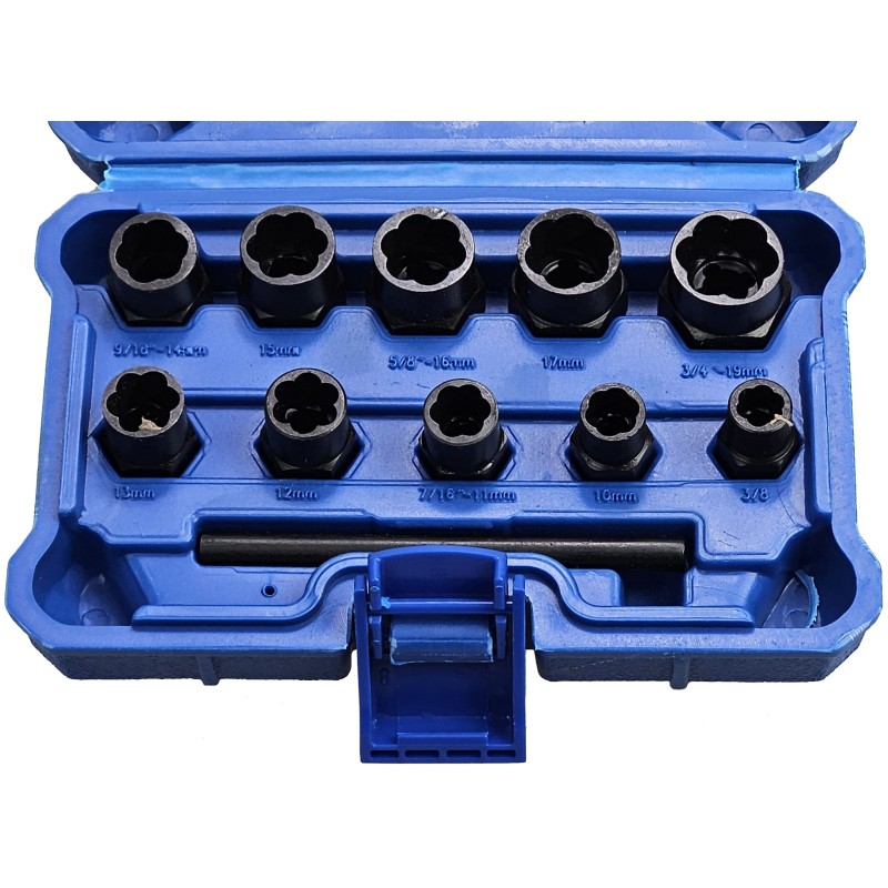 Nasadki wykrętaki 9-19 mm` 10 szt. C.2110