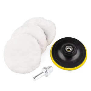 Pady polerskie wełnianie zestaw / Wool Polishing Pads Set 5 pcs 03236