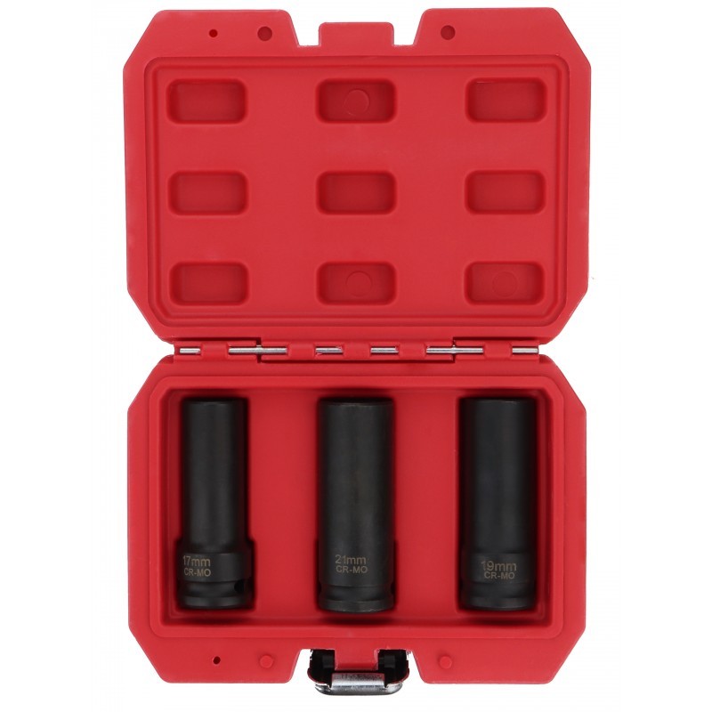 Zestaw 3 nasadek do wyrobionych śrub kół 17/19/21 mm 1/2 MGS3263