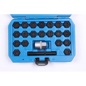 Zestaw nasadek do śrub kół zabezpieczających 22 elem AUDI MGS13007B