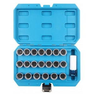 Zestaw nasadek do śrub antykradzieżowych 21 elem VW/ AUDI MGS13007C