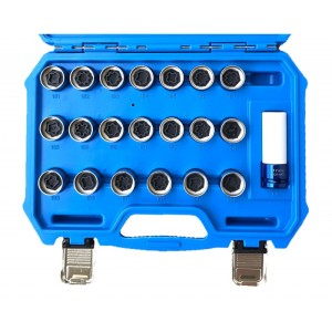 Zestaw nasadek do śrub kół zabezpieczających OPEL 20 szt MGS13763