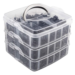 Zestaw spinek i kołków samochodowych 620szt 02831