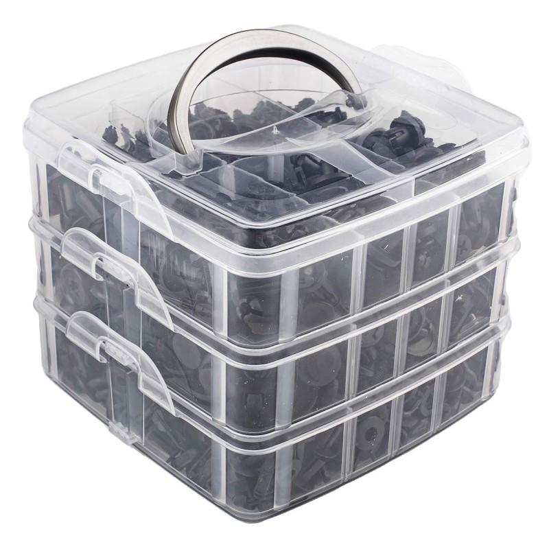 Zestaw spinek i kołków samochodowych 620szt 02831